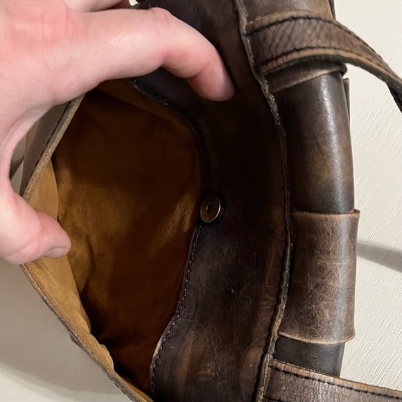 Patricia Nash Granada Woven Brown Leather Crossbody Preowned with flaws - Picture 10 of 10